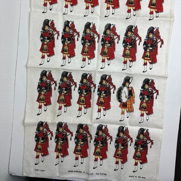 Other - NWOT Ireland Irish Linen Tea Towel or Wall Handing  Pipes & Drums Reg.#7792